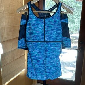 NWT Free Country 2 Pc Swim Set Blue Purple Size Medium